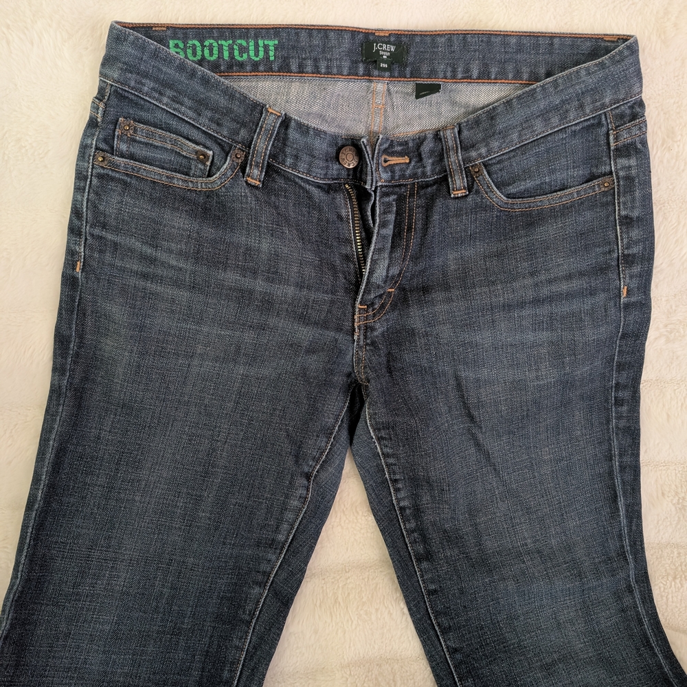 J. Crew Blue Boot Cut Jeans with Classic Indigo Wash